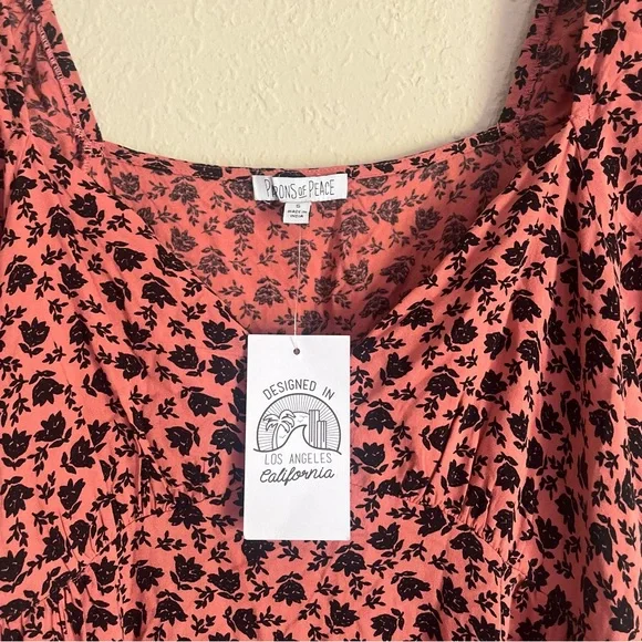 NWT Patrons Of Peace High To Low Maxi Dress in Floral Print - Picture 5 of 7